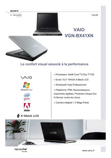 VAIO VGN-BX41XN - Introducing '1' from Sony