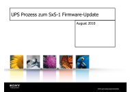 UPS Prozess zum SxS-1 Firmware-Update - Introducing '1' from Sony
