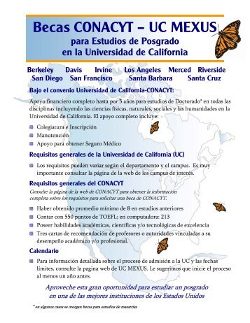 Becas CONACYT - UC MEXUS