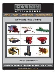 ATTACHMENTS - Rankin Equipment Co.