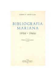 bibliografia mariana 1958 h 1966 - Centro di Cultura Mariana