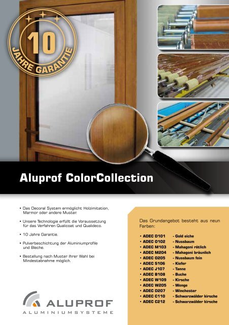 Aluprof ColorCollection