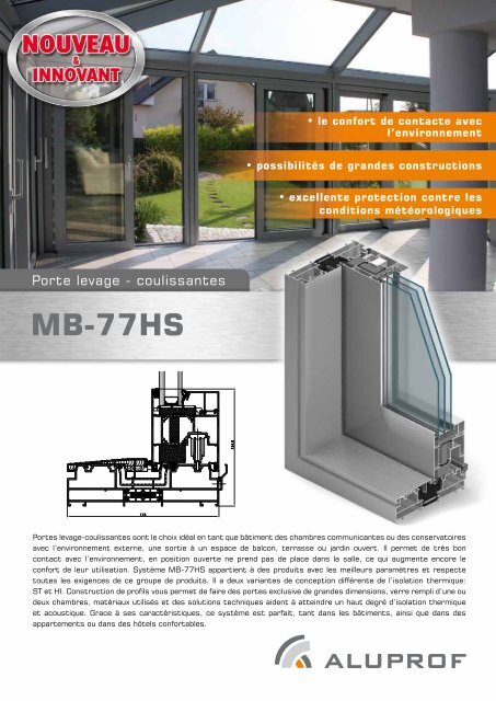 Brochure MB-77HS - Aluprof SA
