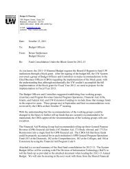 Final Fund Consolidation Memo for FY13 - Madison Budget Office