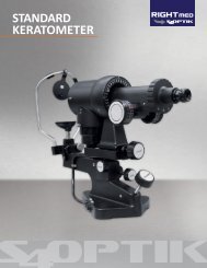 STANDARD KERATOMETER - s4optik.com