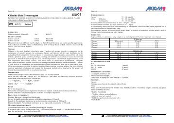 Chloride monoreagent 88 72 72 - AXIOM Solutions