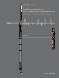 Standing Valve Data Sheet - Zenith Oilfield Technology Ltd