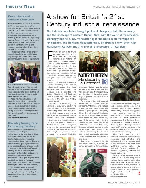 machine building & automation - Industrial Technology Magazine