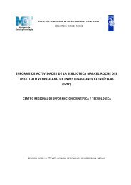 informe de actividades de la biblioteca marcel roche del ... - Infolac