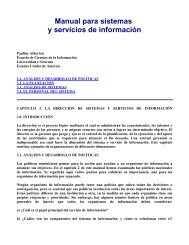 Manual para sistemas y servicios de informaciÃ³n - Infolac