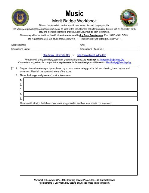 Music - US Scouting Service Project