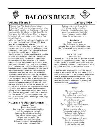 BALOO'S BUGLE - US Scouting Service Project