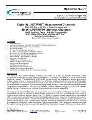 Model PCI-76CL1 Eight (8) LVDT/RVDT Measurement ... - ADI