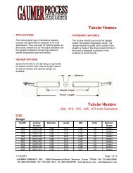 Gaumer Process Drawings Fenwal Model 921G and 922G Datasheet (6 pages, 0.9MB) - Gaumer
