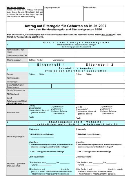 Geburtsurkunde Zur Beantragung Von Elterngeld Antrag Elterngeld.pdf