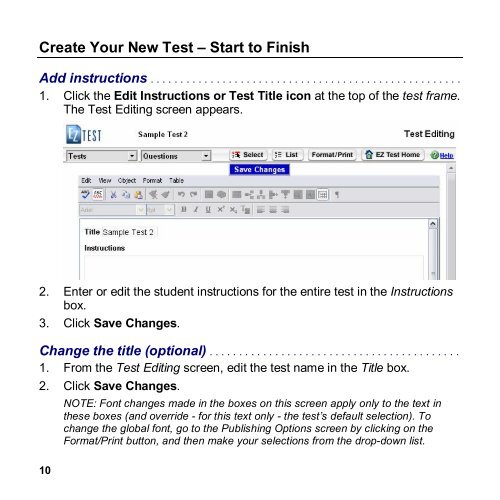 EZ Test 6.2 Quick Start Guide.pdf - MHHE.com