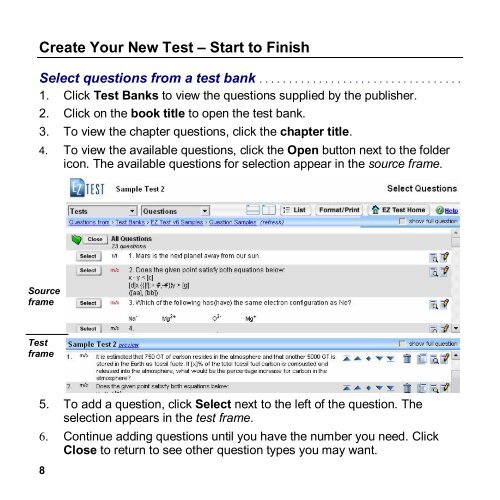 EZ Test 6.2 Quick Start Guide.pdf - MHHE.com