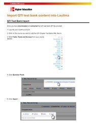 Import QTI test bank content into Laulima