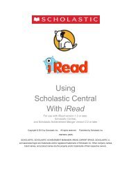 iRead - Scholastic Education Product Support