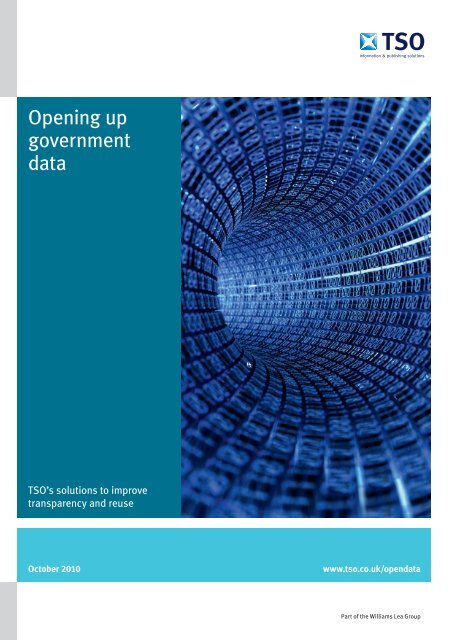 Opening up government data - The Stationery Office