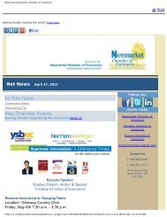 News from Newmarket Chamber of Commerce