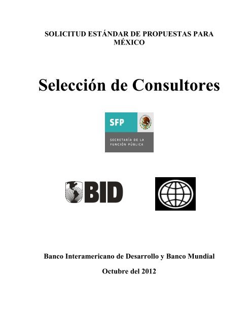 Solicitud EstÃ¡ndar de Propuestas para SelecciÃ³n de Consultores ...