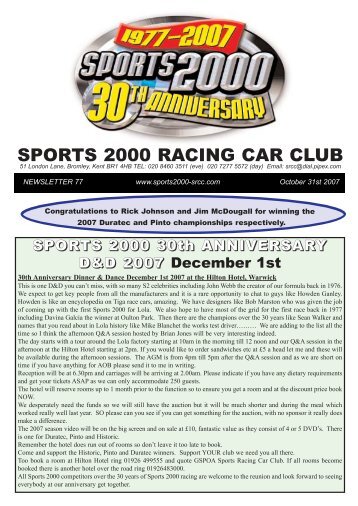 To view Newsletter 77 - Sports 2000