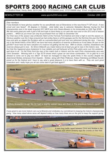 View Newsletter 94 - Sports 2000