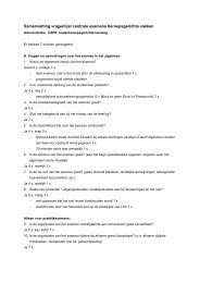 Vragenlijst centrale examens - Vecon