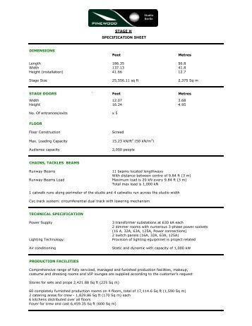 PDF Plan - Pinewood Studios