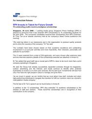 Annual Report 2012 - Singapore Press Holdings