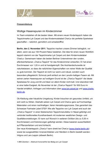 PM Wollige Hasenspuren im Kinderzimmer - Pdf - Lyk carpet