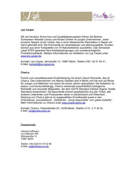 PM Wollige Hasenspuren im Kinderzimmer - Pdf - Lyk carpet