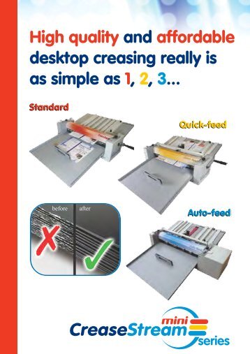 CreaseStream Mini Series - Creasing and ... - Technifold USA