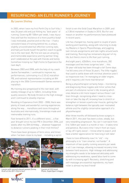December 2011 Newsletter - West Australian Marathon Club
