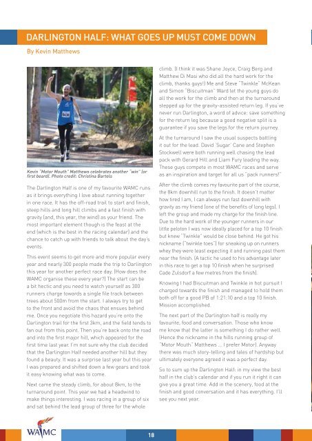 May 2011 Newsletter - West Australian Marathon Club