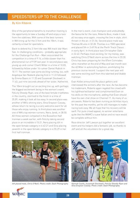 May 2011 Newsletter - West Australian Marathon Club