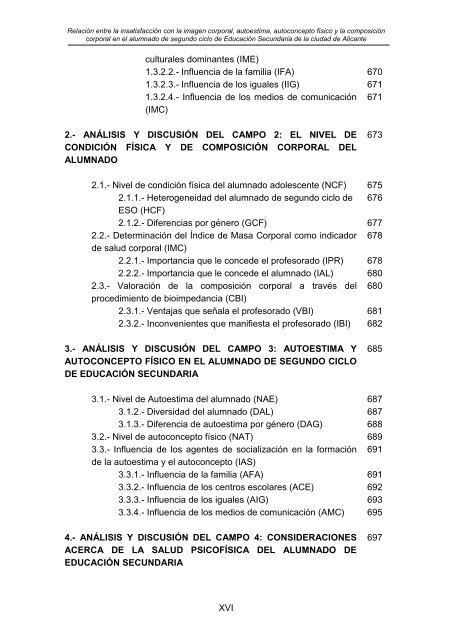 TOMO V FORMACIÓN DEL PROFESORADO IMAGEN CORPORAL, AUTOESTIMA Y AUTOCONCEPTO