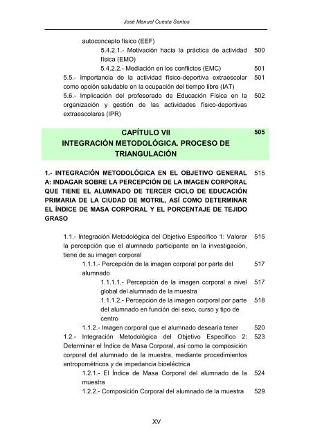 TOMO V FORMACIÓN DEL PROFESORADO IMAGEN CORPORAL, AUTOESTIMA Y AUTOCONCEPTO