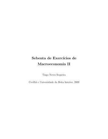 Sebenta de Exercícios Resolvidos - O DGE - UBI