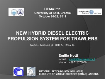 New hybrid diesel electric propulsion system for trawlers