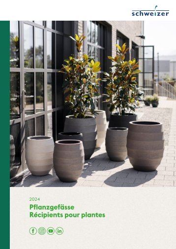 Pflanzgefässe 2025 /  Récipients pour plantes 2025