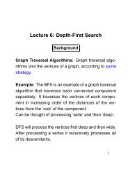 Lecture 6: Depth-First Search