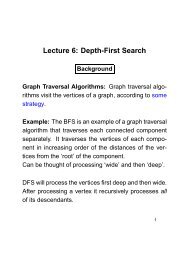 Lecture 6: Depth-First Search