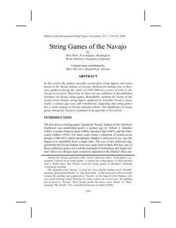 String Games of the Navajo