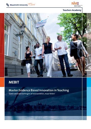 Master Evidence Based Innovation in Teaching - Maastricht University