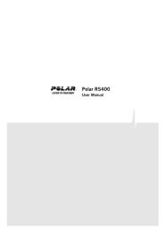 Polar RS100 user manual