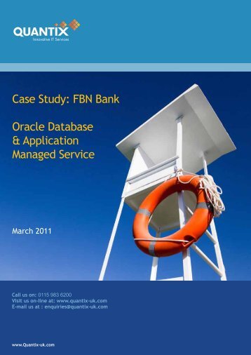 Case Study: FBN Bank Oracle Database & Application ... - Interoute
