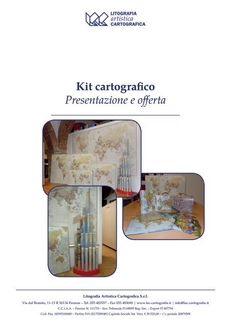 Kit cartografico per librerie - Presentazione e offerta