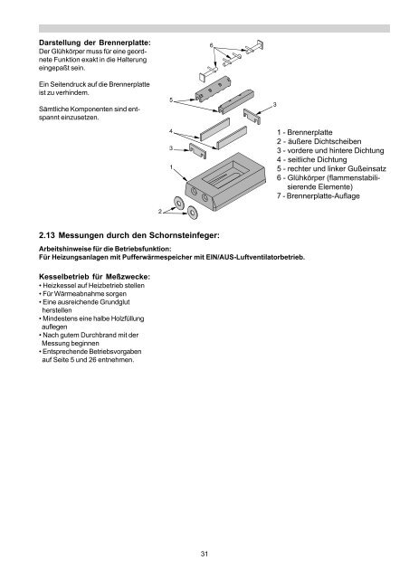 und Betriebsanweisung GASOGEN AIREX SZG Holz-Vergaser